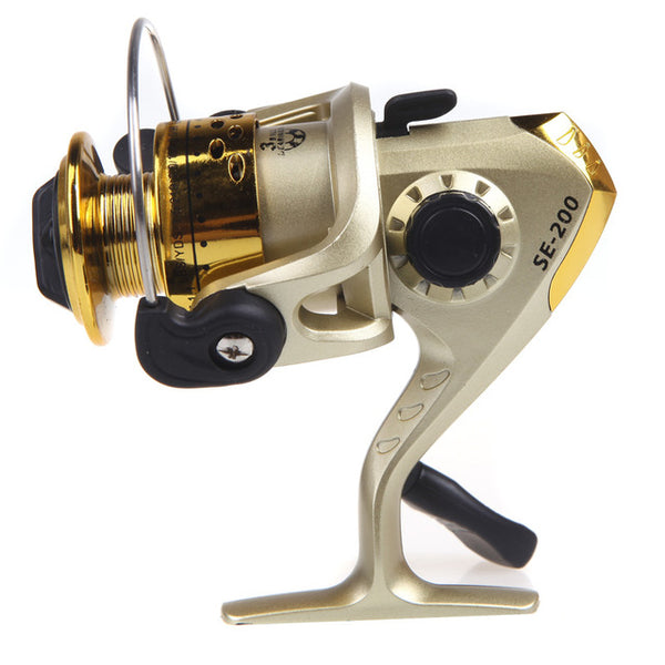 Lixada Spinning Fishing Reel 3BB Ball Bearings Left/Right Interchangeable Collapsible Handle SE200 5.2:1 Fish Tackle Equipment