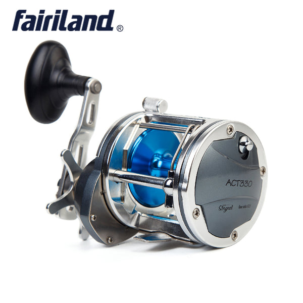 6.2:1 4BB Full Metal Boat Fishing Reel 25kg Drag Power Drum Trolling Reel Right/Left Hand Available deep Sea Fishing Reel