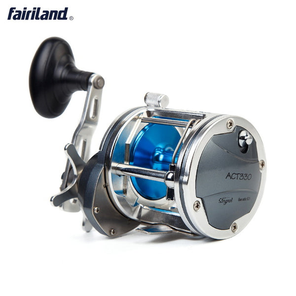 6.2:1 4BB Full Metal Boat Fishing Reel 25kg Drag Power Drum Trolling Reel Right/Left Hand Available deep Sea Fishing Reel