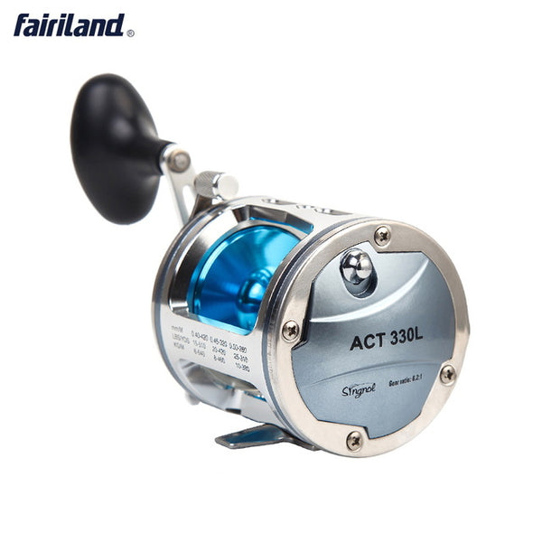 6.2:1 4BB Full Metal Boat Fishing Reel 25kg Drag Power Drum Trolling Reel Right/Left Hand Available deep Sea Fishing Reel