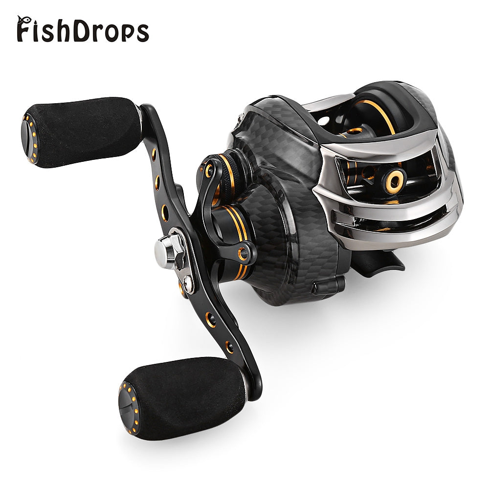 Hot Sale Fishdrops LB200 Fishing Reel GT 7.0:1 Bait Casting Reels Left Right Hand Fishing One Way Clutch Baitcasting Reel