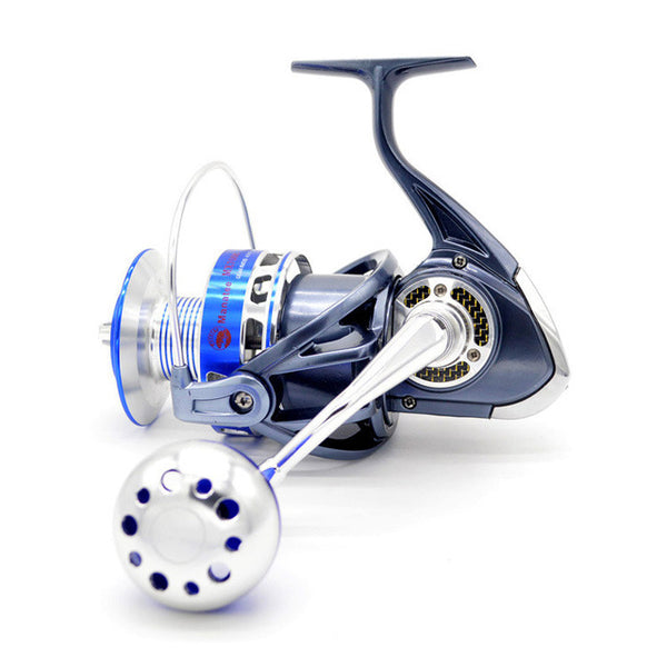 Mavllos Max Drag 25-35kg Saltwater Proof Fishing Spinning Reel 13BB Aluminum Alloy Metal Slow Jigging Reel Jig Boat Fishing Reel